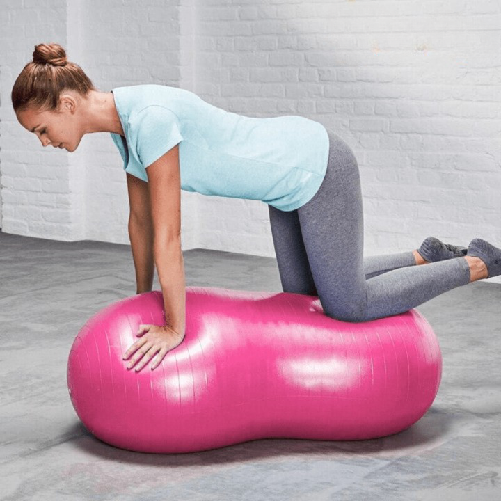 Ballon de yoga cacahuète