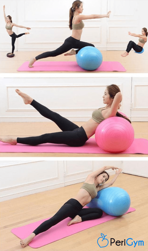 Ballon de yoga cacahuète