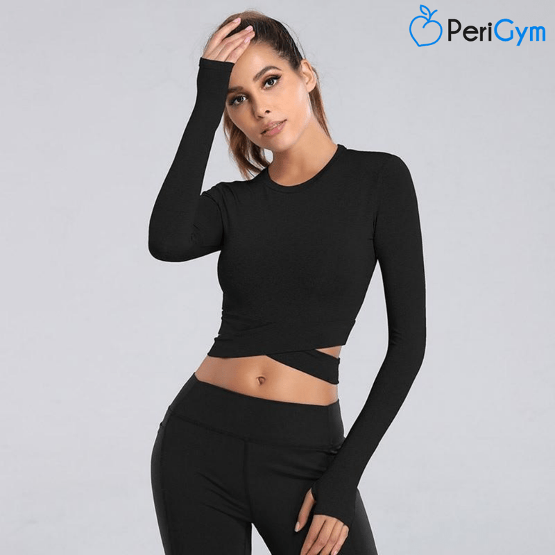 Crop top Croisillon