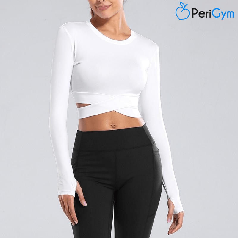 Crop top Croisillon