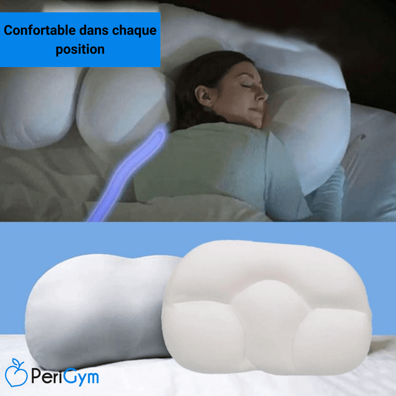 Oreiller de sommeil tête dans les nuages