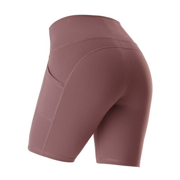 Short de fitness élastique avec poches